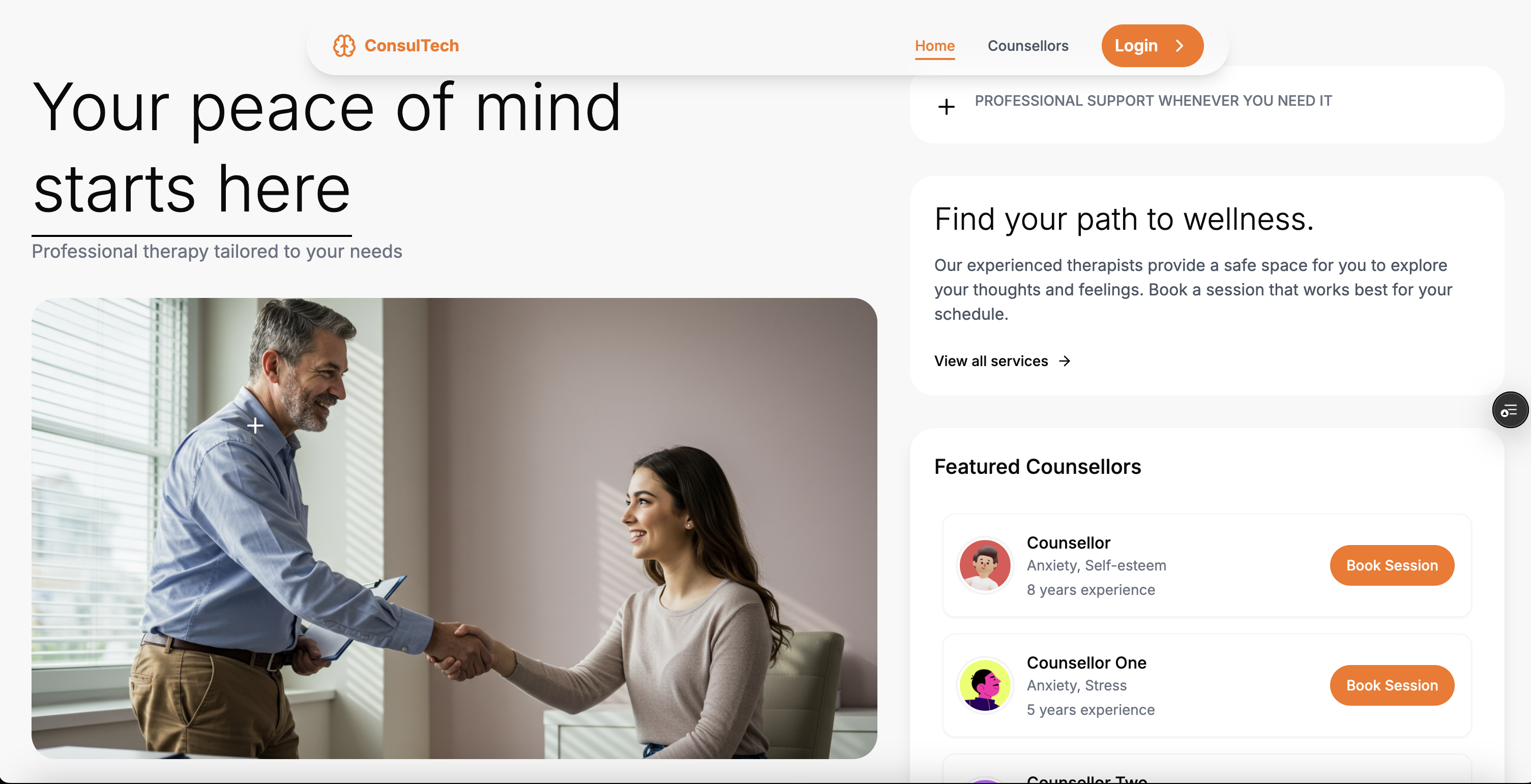 Counselly - Booking Platform